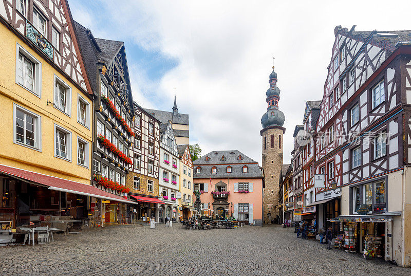 Marktplein van Cochem Duitsland